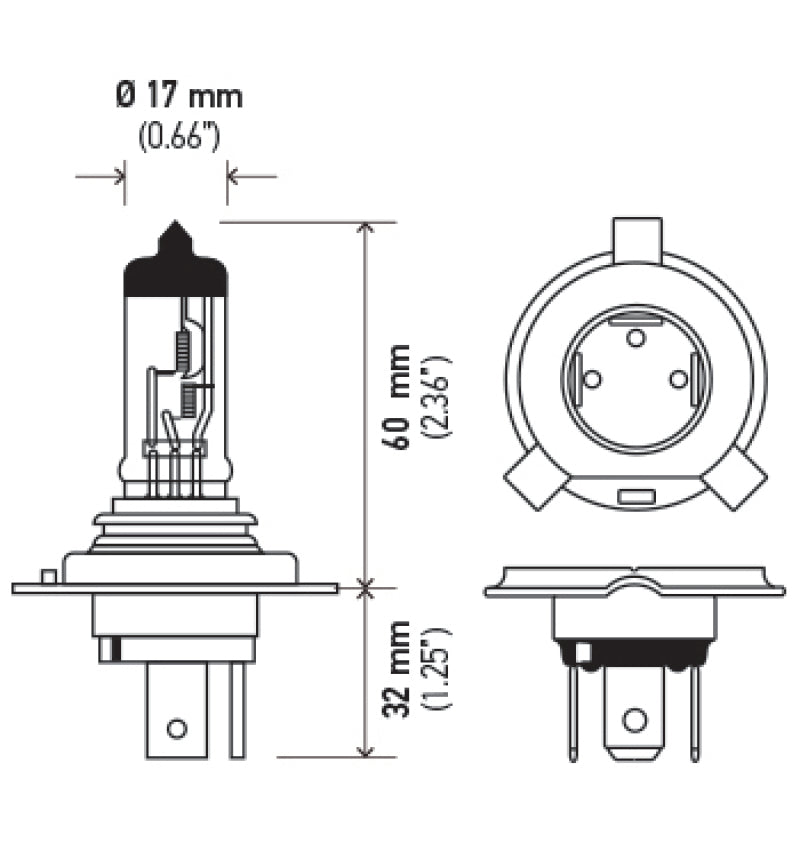 Load image into Gallery viewer, Hella Optilux H4 12V / 60/55W XY Xenon Yellow Bulb

