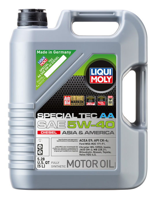 LIQUI MOLY 5L Special Tec AA Motor Oil SAE 5W40 Diesel