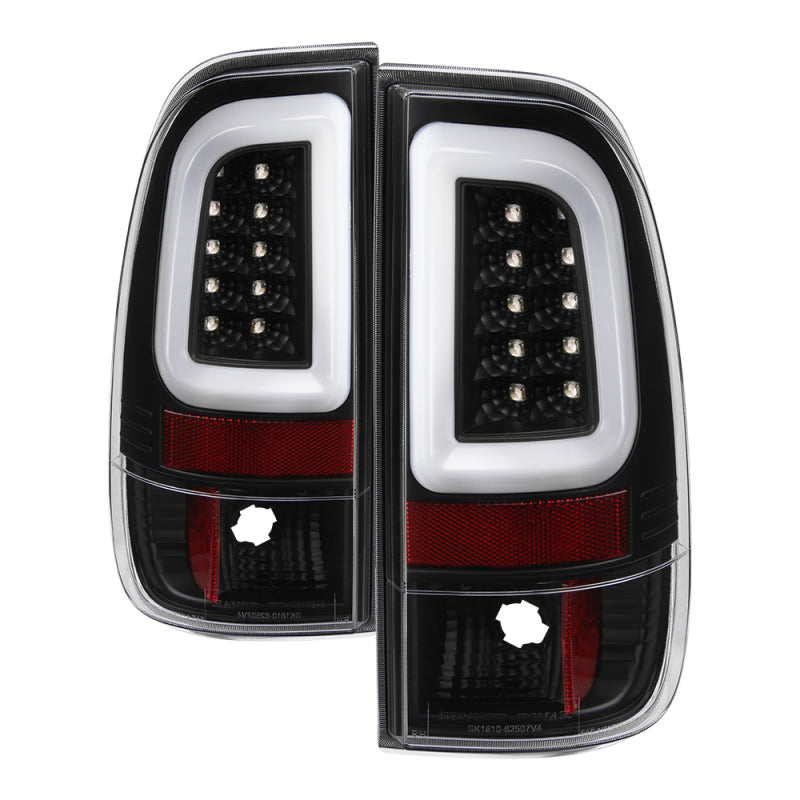 Load image into Gallery viewer, Spyder 97-03 Ford F150 Stylsd. F250/350 V3 Light Bar LED Tail Lights - Blk ALT-YD-FF15097V3-LBLED-BK
