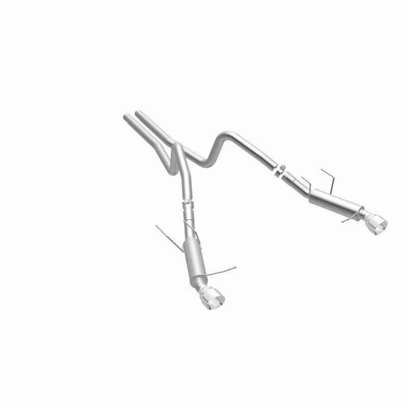Load image into Gallery viewer, Magnaflow 2014 Ford Mustang V6 3.7L Comp Series Dual Split Rear Polished Stainless C/B Perf Exhaust
