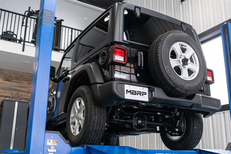 Load image into Gallery viewer, MBRP 18-20 Jeep Wrangler JL 2.5in Single Rear Exit Cat Back Exhaust - T304
