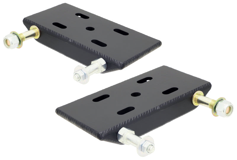 Load image into Gallery viewer, RockJock YJ Leaf Spring Plates For 2 1/2in Springs w/ Shock and Sway Bar Mounts Pair
