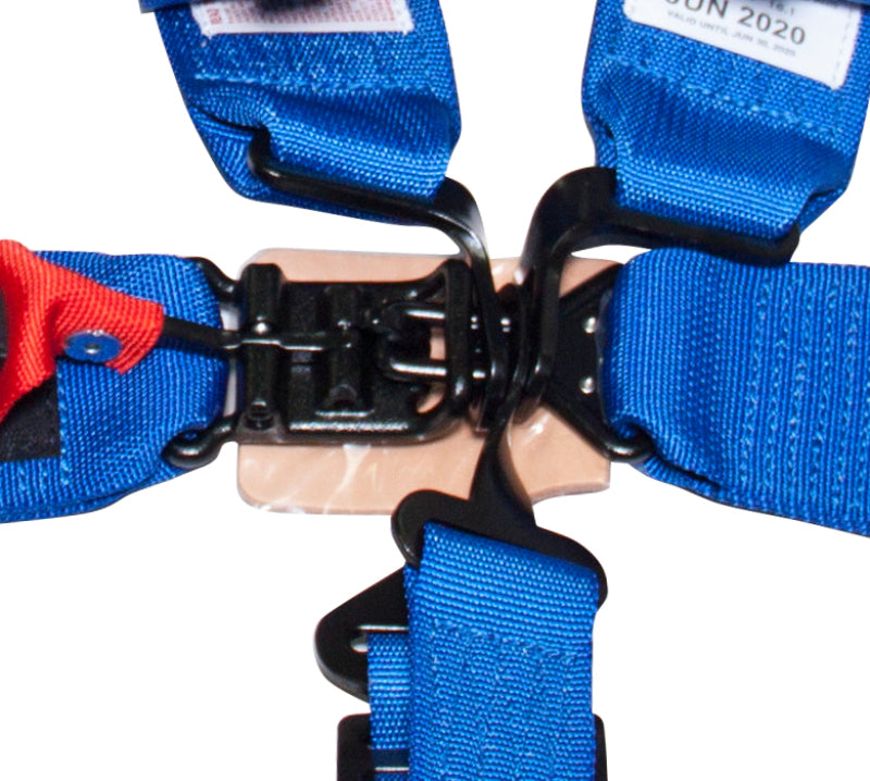 Load image into Gallery viewer, NRG SFI 16.1 5PT 3in. Padded Seat Belt Harness / Latch Link - Blue
