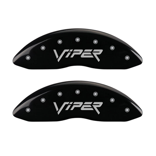 MGP 4 Caliper Covers Engraved Front & Rear Gen 2/Viper Black finish silver ch