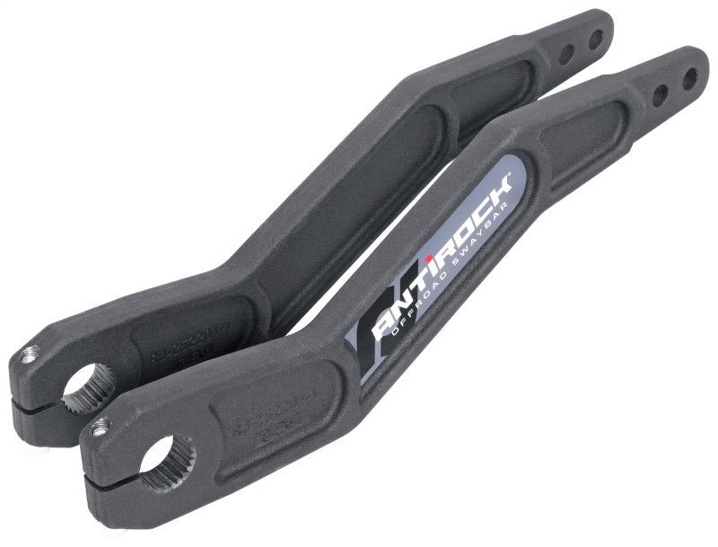 Load image into Gallery viewer, RockJock Antirock Forged Chromoly Sway Bar Arms 16.2in Long x 25 Spline Vertically Offset
