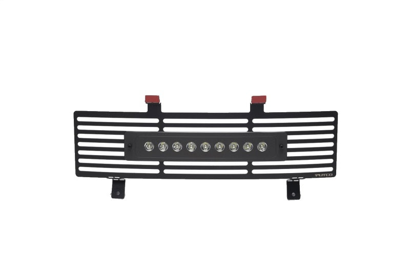Load image into Gallery viewer, Putco 11-16 Ford SuperDuty - SS Black Bar Design w/ 10in Luminix Light Bar Bumper Grille Inserts
