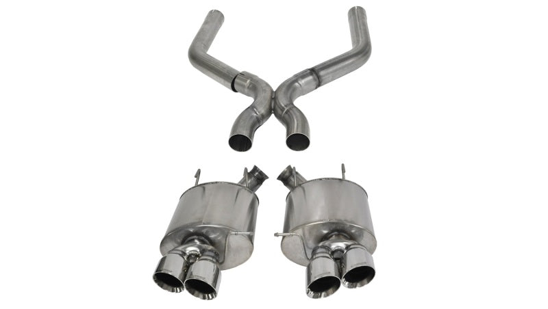Load image into Gallery viewer, Corsa 2013-2014 Ford Mustang Shelby GT500 5.8L V8 Polished Sport Axle-Back + XO Exhaust
