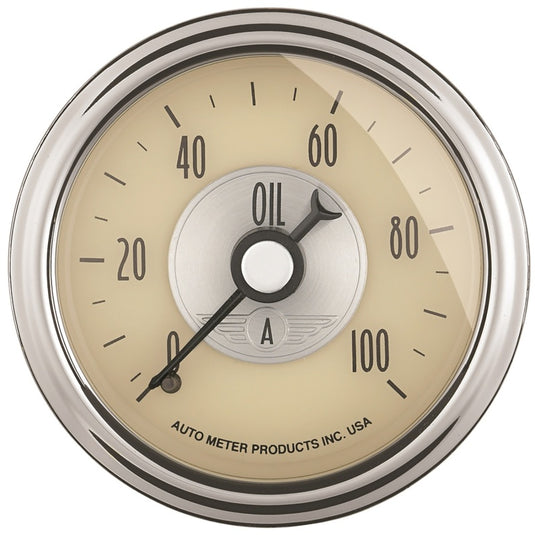 Autometer Prestige Series 52mm 0-100 PSI Mechanical Oil Pressure Gauge