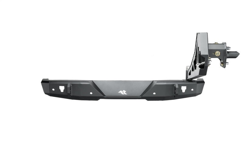 Load image into Gallery viewer, Rugged Ridge 18-22 Jeep Wrangler (JL) Rubicon/Spt 2dr HD Rear Bumper w/Swing Out Tire Carrier - Blk
