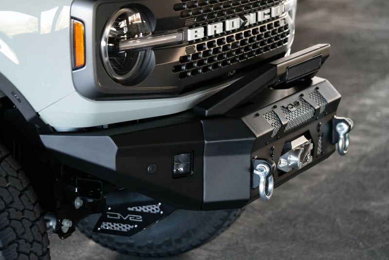Load image into Gallery viewer, DV8 Offroad 2021+ Ford Bronco Front Bumper Winch Capable w/ Optional Bull Bar/Aux Light Opening
