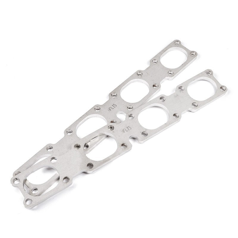 Load image into Gallery viewer, Stainless Works Chevrolet LT5 Flat Rectangular Port Header 304SS Exhaust Flanges 2in Primaries
