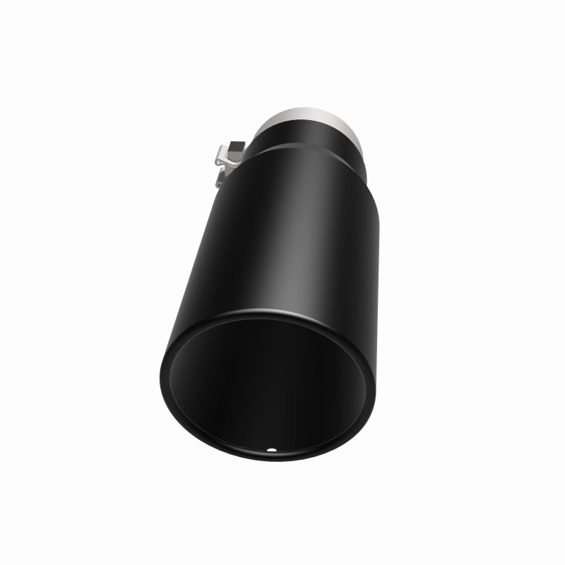 Load image into Gallery viewer, MagnaFlow Tip Stainless Black Coated Single Wall Round Single Outlet 5in Dia 3.5in Inlet 14.5in L
