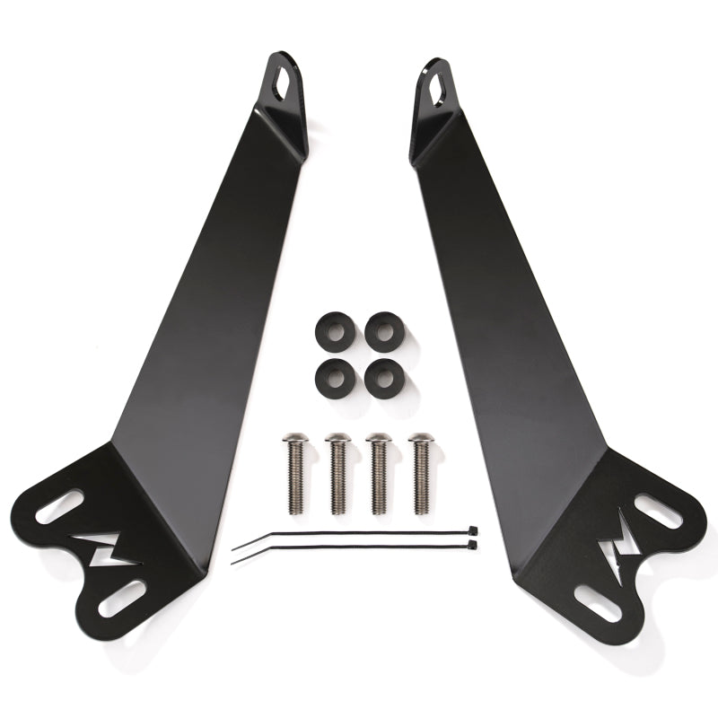 Load image into Gallery viewer, ANZO 2007-2015 Jeep Wrangler 12in inch LED Bar Hood Mounting Brackets
