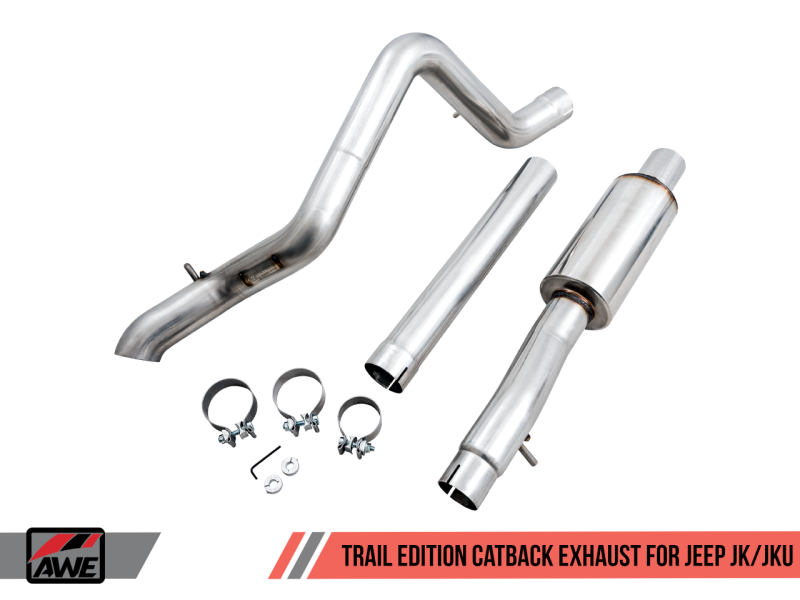 Load image into Gallery viewer, AWE Tuning 07-18 Jeep Wrangler JK/JKU 3.6L Trail Edition Cat-Back Exhaust
