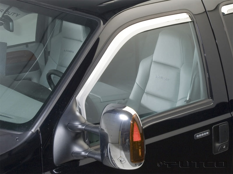 Load image into Gallery viewer, Putco 99-16 Ford SuperDuty Crew Cab/Ext Cab (Front Only) Element Chrome Window Visors
