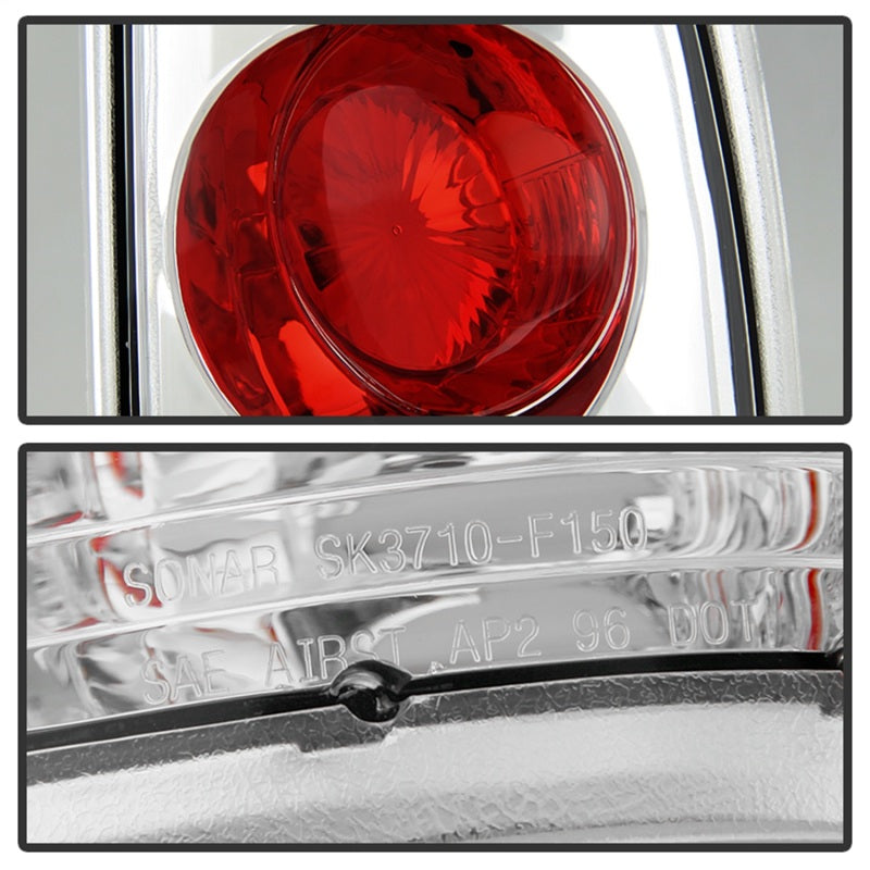 Load image into Gallery viewer, Spyder Ford F150 side 97-03/F250/350/450/550 Super Duty 99-07 Euro Tail Lights Chrm ALT-YD-FF15097-C
