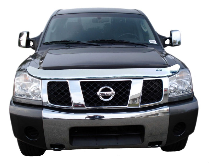 Load image into Gallery viewer, AVS 04-15 Nissan Armada High Profile Hood Shield - Chrome
