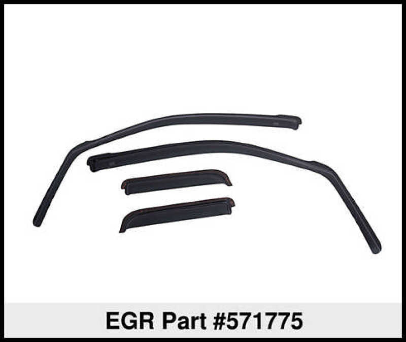 Load image into Gallery viewer, EGR 14+ Chev Silverado/GMC Sierra Crw Cab In-Channel Window Visors - Set of 4 - Matte (571775)
