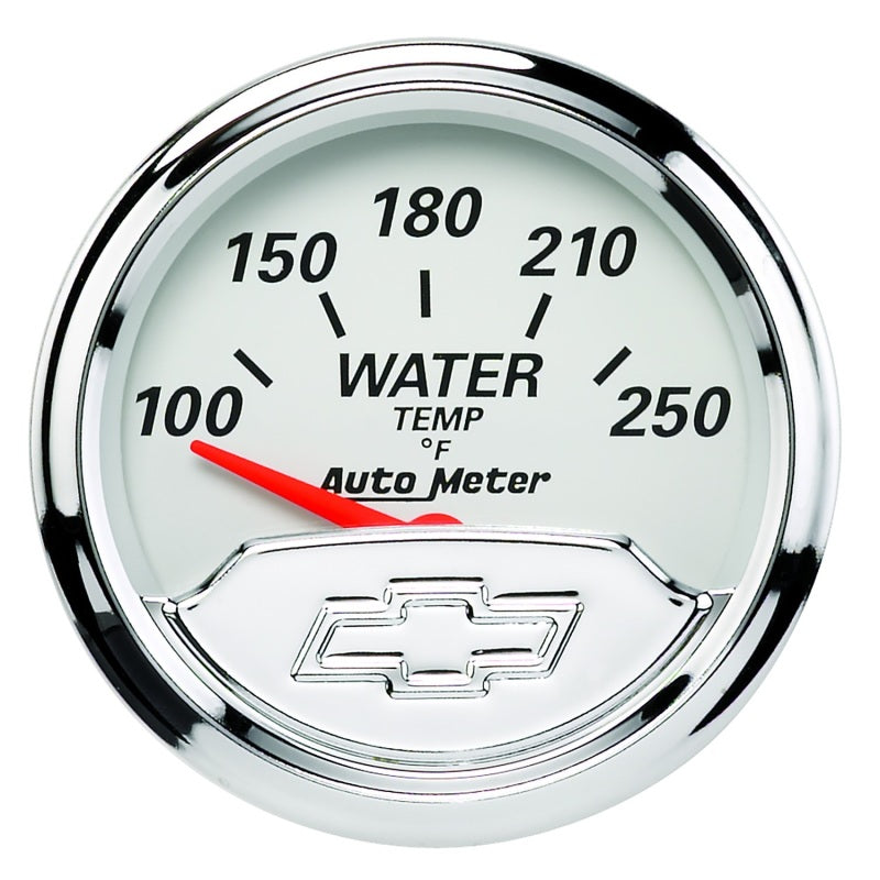 Load image into Gallery viewer, Autometer Chevy Vintage 2in 100-250 Deg F Short Sweep Electronic Water Temp Gauge
