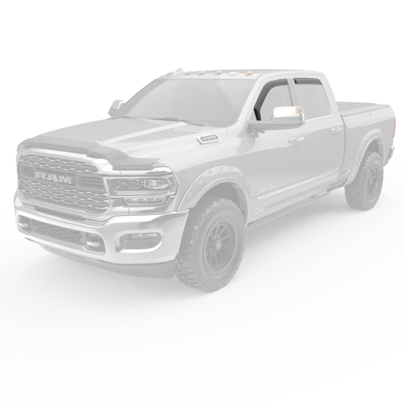 Load image into Gallery viewer, EGR 19-23 Ram 2500/3500 In-Channel Window Visors Front/Rear Set Matte Black Crew Cab
