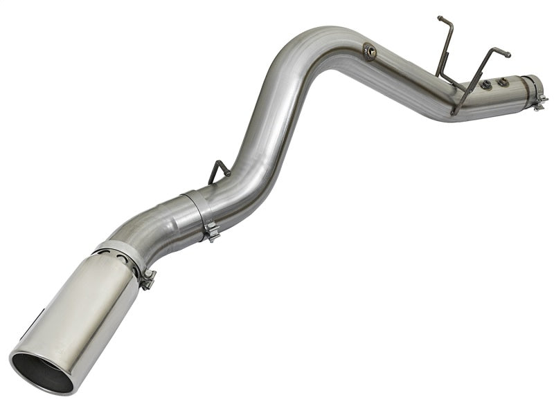 Load image into Gallery viewer, aFe LARGE BORE HD 5in 409-SS DPF-Back Exhaust w/Polished Tip 2017 GM Duramax V8-6.6L (td) L5P

