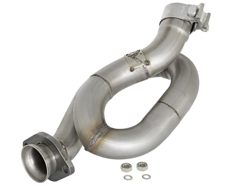 Load image into Gallery viewer, aFe POWER Twisted Steel Loop Relocation Pipe 12-18 Jeep Wrangler (JK) V6 3.6L
