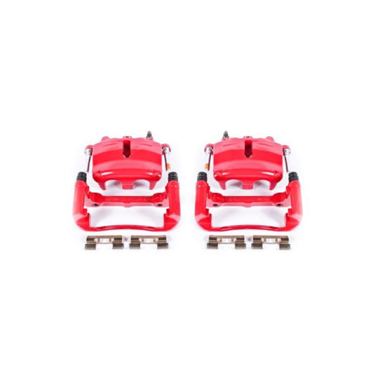 Power Stop 04-05 Ford F-150 Front Red Calipers w/Brackets - Pair