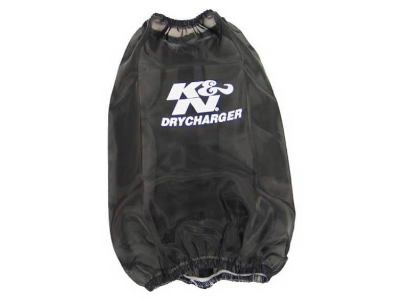 Load image into Gallery viewer, K&amp;N Drycharger Round Tapered Air Filter Wrap 6.5in Base ID/4.5in Top ID/7in H - Black
