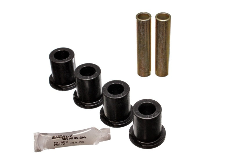 Load image into Gallery viewer, Energy Suspension 80-96 Ford Bronco / F150 / F250 / F350 Black Rear 4WD Frame Shackle Bushings Set
