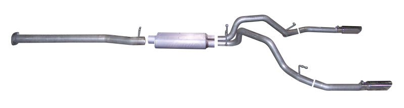 Load image into Gallery viewer, Gibson 08-09 Chevrolet Silverado 1500 LS 4.8L 3in Cat-Back Dual Split Exhaust - Stainless
