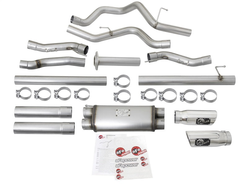 Load image into Gallery viewer, aFe MACHForce XP Exhaust Cat-Back SS-409 2017 Ford F-150 Raptor V6-3.5L (tt) w/ Polished Tips
