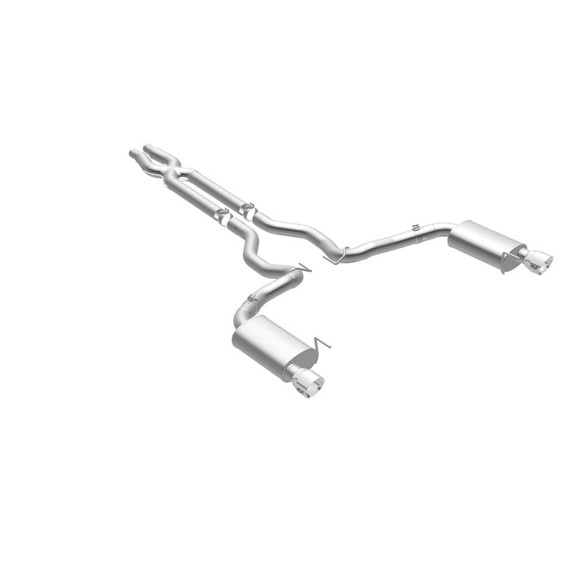 Load image into Gallery viewer, MagnaFlow Cat Back, SS, 3in, Street, Dual Split Polished 4.5in Tips 2015 Ford Mustang GT V8 5.0L
