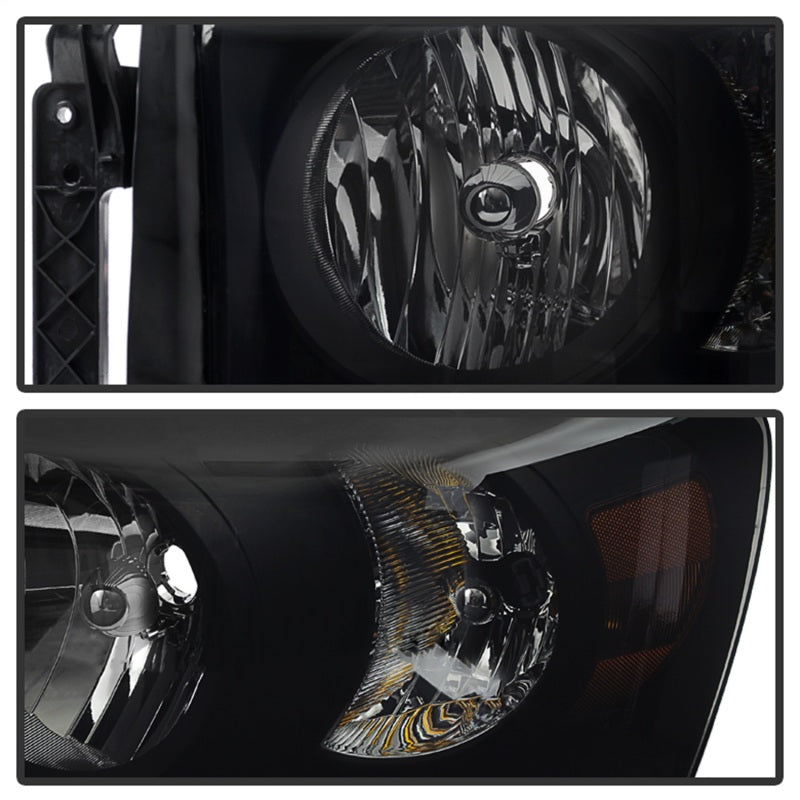 Load image into Gallery viewer, Xtune Dodge Ram 1500 06-08 Amber Crystal Headlights Black Smoked HD-JH-DR06-AM-BSM
