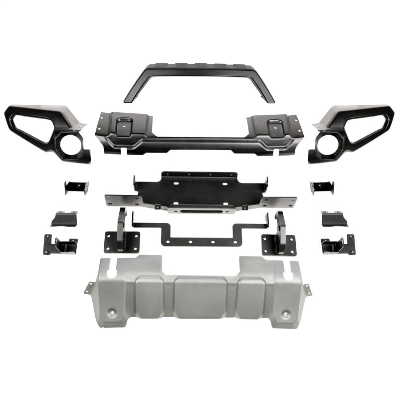 Load image into Gallery viewer, Rugged Ridge Venator Front Bumper W/Overrider &amp; Winch Tray JL
