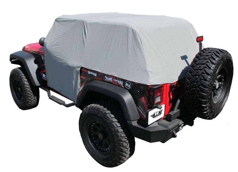 Load image into Gallery viewer, Rampage 2007-2018 Jeep Wrangler(JK) Cab Cover With Door Flaps - Grey
