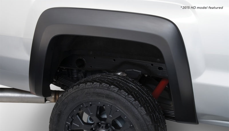 Load image into Gallery viewer, Bushwacker 14-18 GMC Sierra 1500 Extend-A-Fender Style Flares 2pc 69.3/78.8/97.8in Bed - Black
