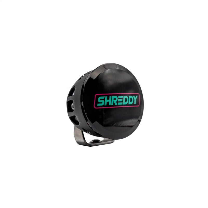Load image into Gallery viewer, Rigid Industries x SHREDDY 360-Series 4in Lights w/Wt Bcklght (2) + 6 Covers (2 Pink/2 Teal/2 Blk)
