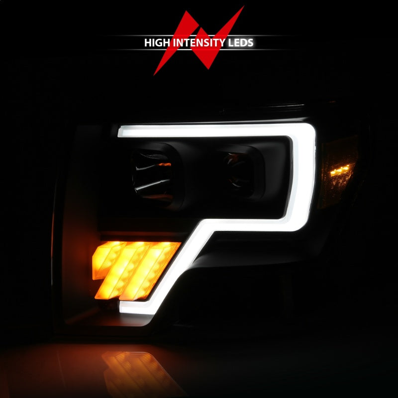 Load image into Gallery viewer, ANZO 2009-2014 Ford F-150 Projector Light Bar G4 H.L. Black Amber
