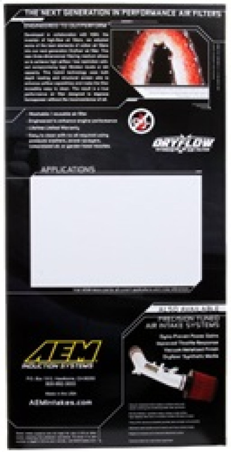 Load image into Gallery viewer, AEM 14.313in O/S L x 6.625in O/S W x 1.5in H DryFlow Air Filter
