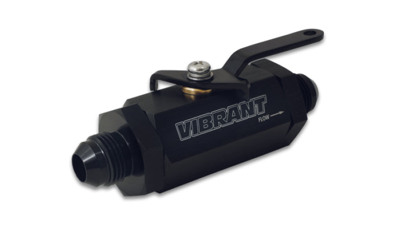 Load image into Gallery viewer, Vibrant -8AN to -8AN Male Shut Off Valve - Black

