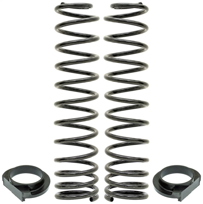 RockJock JL Front Coil Springs 4in Lift w/ Urethane Isolators Pair