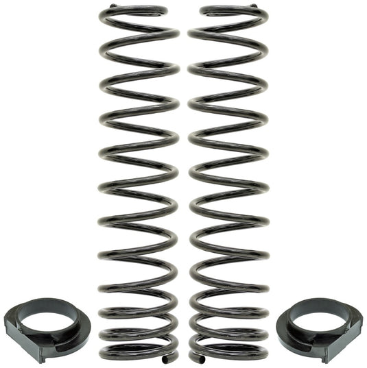 RockJock JL Front Coil Springs 4in Lift w/ Urethane Isolators Pair