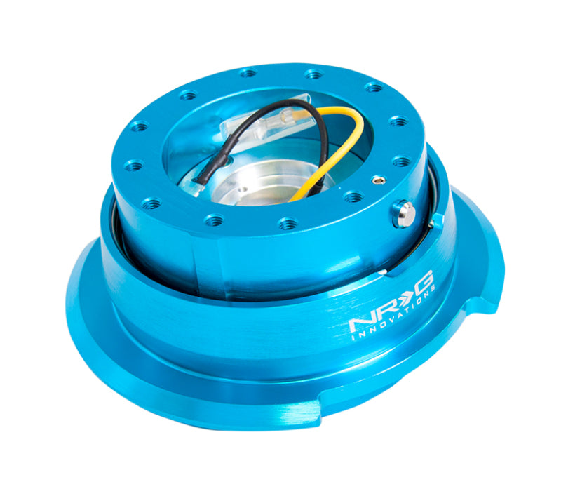Load image into Gallery viewer, NRG Quick Release Kit Gen 2.8 - New Blue Body / Titanium Chrome Ring
