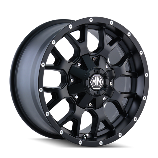 Mayhem 8015 Warrior 20x9 / 6x135 BP / 18mm Offset / 106mm Hub Matte Black Wheel