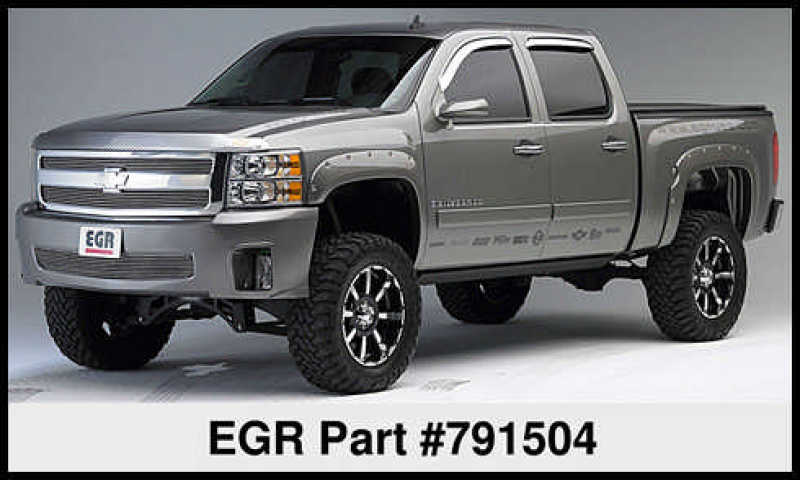 Load image into Gallery viewer, EGR 07-13 Chev Silverado 6-8ft Bed Bolt-On Look Fender Flares - Set
