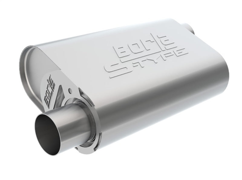Load image into Gallery viewer, Borla CrateMuffler BBC 396 2.5 inch Offset/Offset 14in x 4.35in x 9in Oval Muffler
