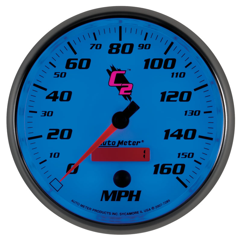Load image into Gallery viewer, Autometer C2 5 inch 160MPH In-Dash Electronic Programmable Speedometer
