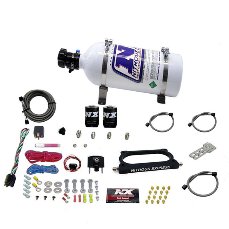 Load image into Gallery viewer, Nitrous Express 07-14 Ford Mustang GT500 Nitrous Plate Kit (50-250HP) w/5lb Bottle
