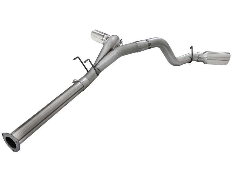 Load image into Gallery viewer, aFe LARGE BORE HD 4in 409-SS DPF-Back Exhaust w/Polished Tip 11-14 Ford Diesel Trucks V8-6.7L (td)
