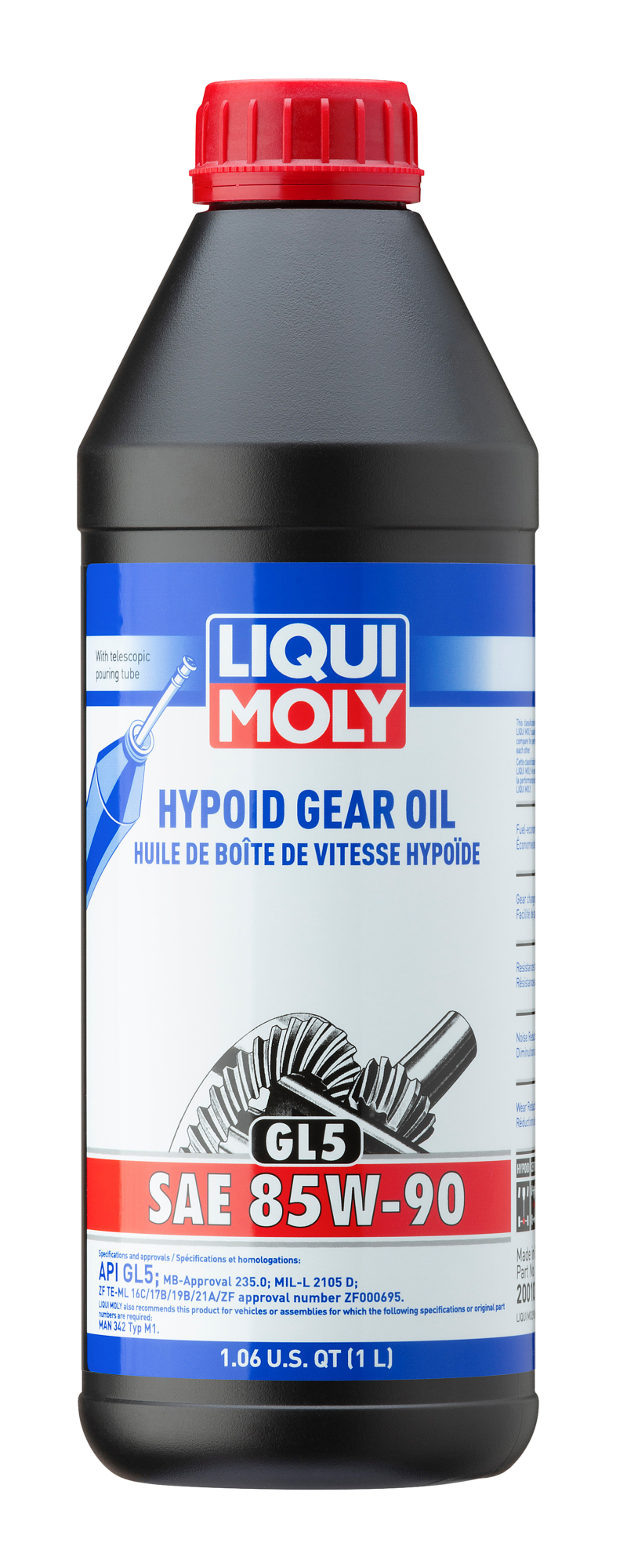 Load image into Gallery viewer, LIQUI MOLY 1L Hypoid Gear Oil (GL5) SAE 85W90
